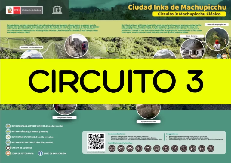 Circuito 3 de Machu Picchu: Guía Completa de las 4 Rutas