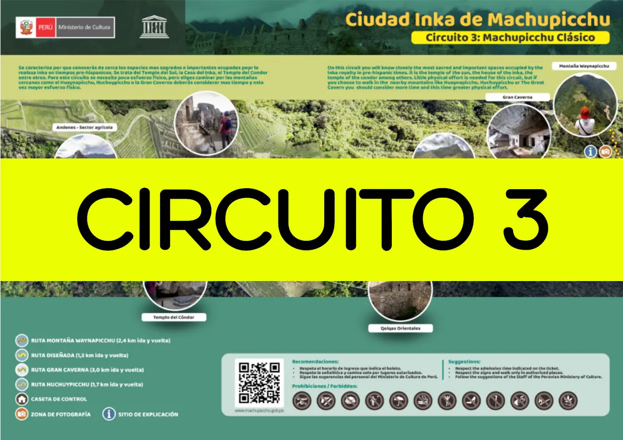 Circuito 3 de Machu Picchu: Guía Completa de las 4 Rutas